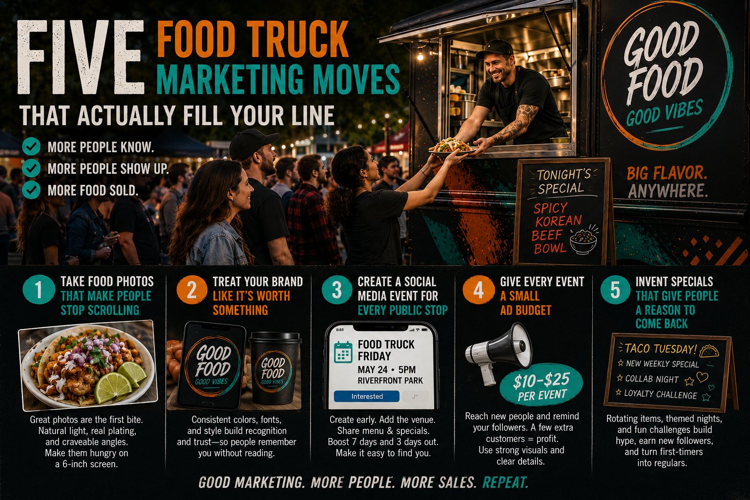 Five Food Truck Marketing Moves That Actually Fill Your Line