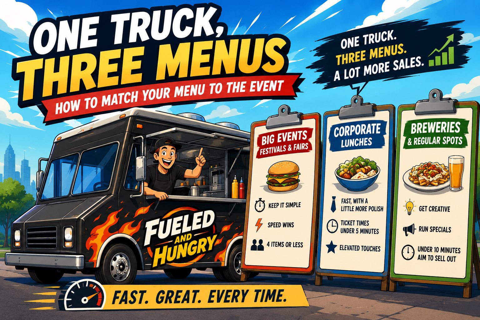 One Truck, Three Menus: How to Match Your Menu to the Event