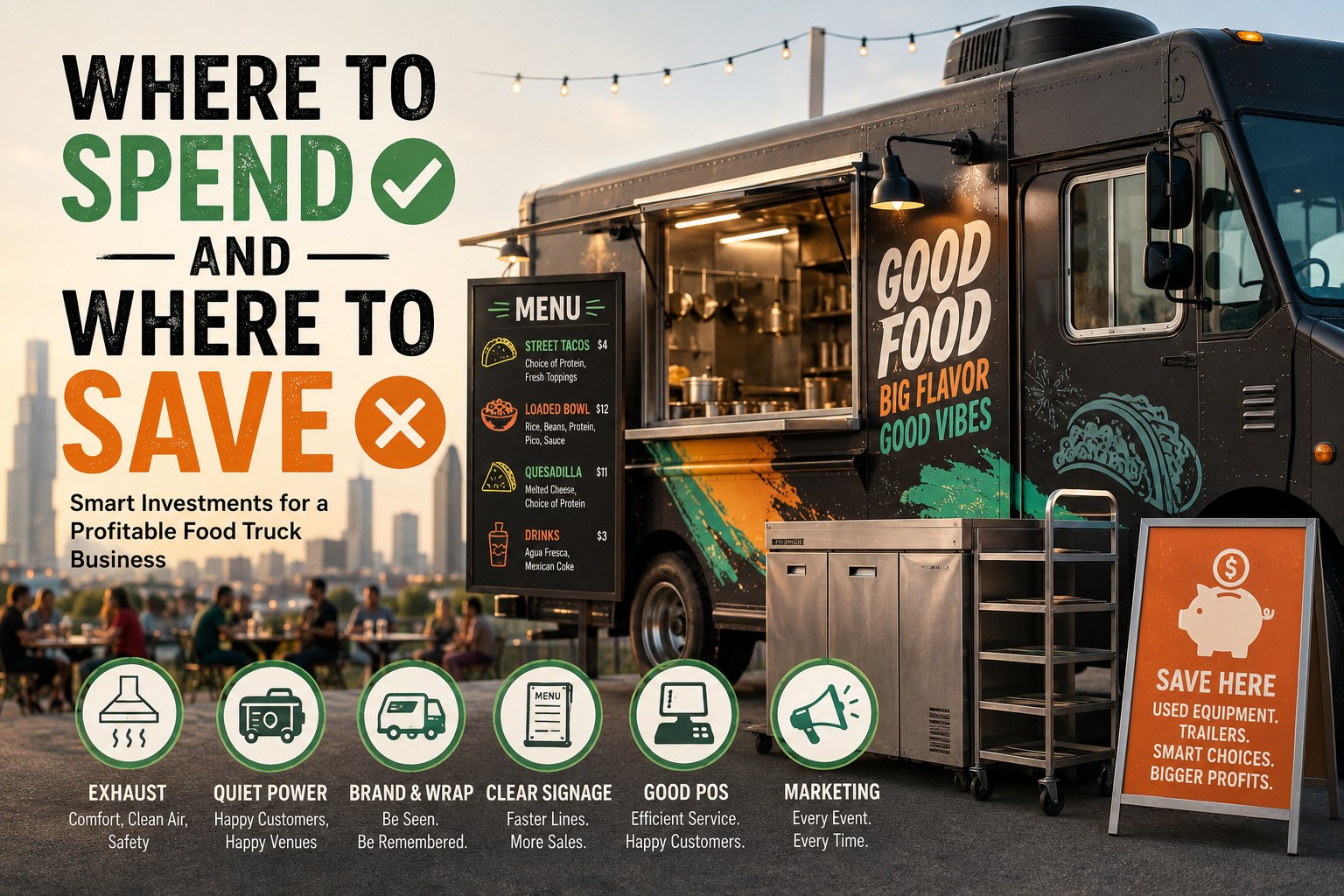 Where to Spend — and Where to Save — When Starting Your Food Truck